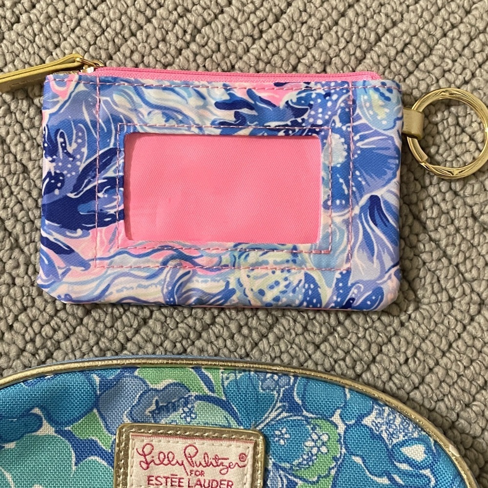 Lilly Pulitzer Cosmetic Bag And Key Bag Holder - Picture 4 of 5